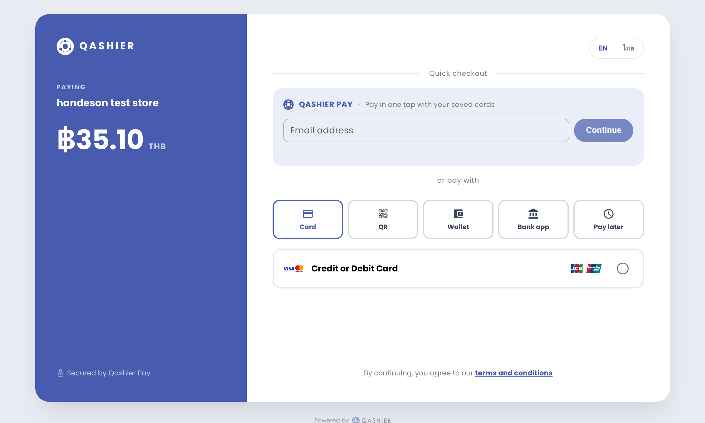 Online Payment Checkout Session